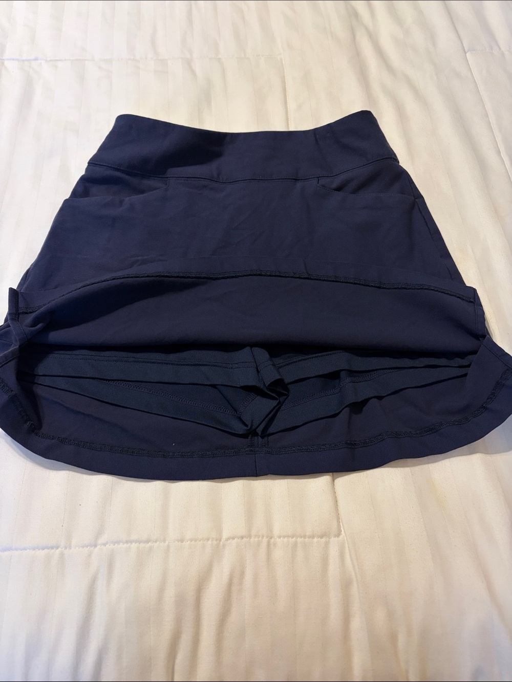 Lady Hagen Navy Active Mini Skort with Side Slits - Picture 3 of 4